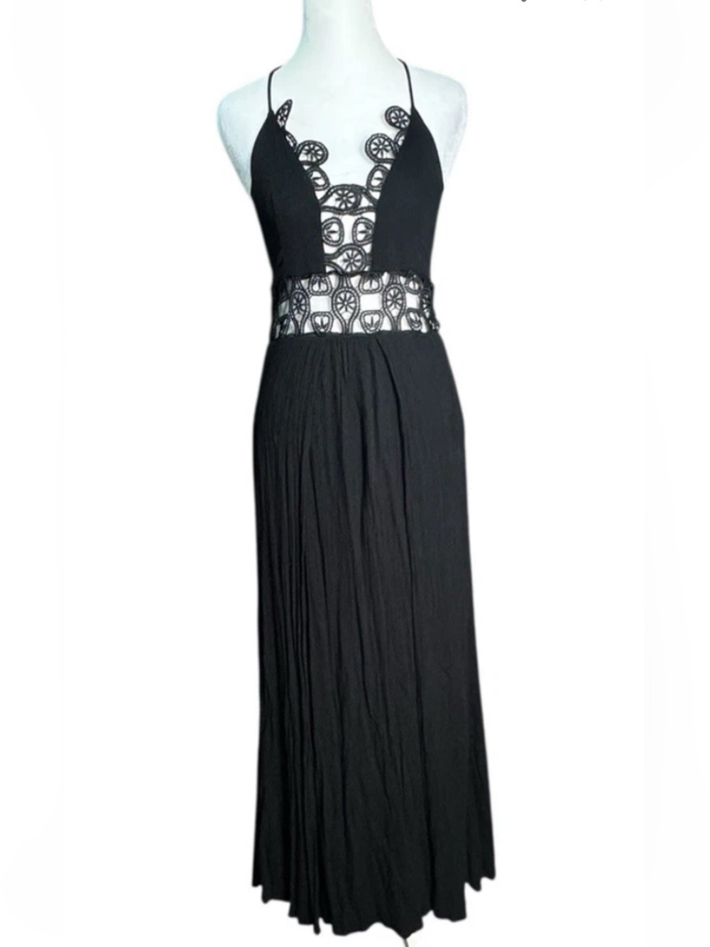 Black  Halter Maxi Dress